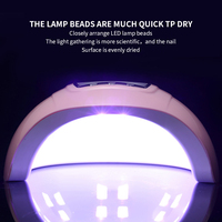 Suszarka do paznokci lampa UV do paznokci lampa UV do utwardzania wszystkich żelowy lakier do paznokci z czujnikiem ruchu Manicure Pedicure narzędzie jak z salonu 5